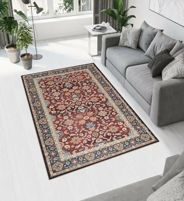 MAA_HOME_CONCEPT_Designer_Superfine_Velvet_Carpet_|_1800GSM_Velvet_Carpet/Area_Rug_for_Living_Room,_Bedroom,_Carpet_91X152_cm_or_3x5_Feet_(Maron,_3X5_Feet)
