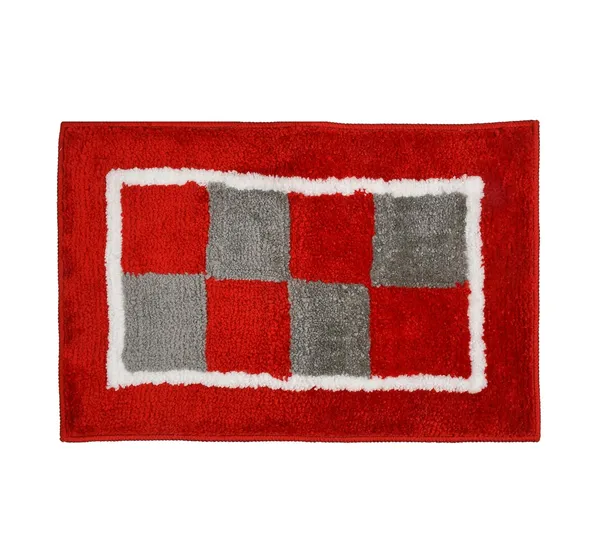 MAA_HOME_CONCEPT_Microfiber_Bathmat,_Anti-Skid_Floor_Mat,_40_x_60_cm,_Tufted_Design_(Red)