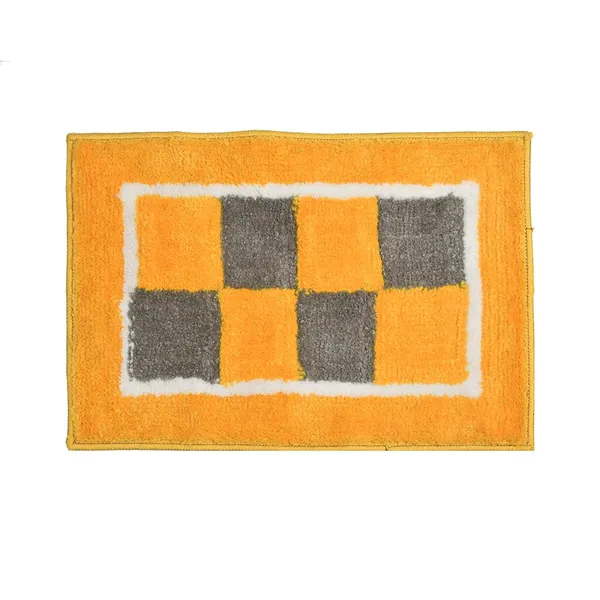 MAA_HOME_CONCEPT_Microfiber_Bathmat,_Anti-Skid_Floor_Mat,_40_x_60_cm,_Tufted_Design_(Yellow)