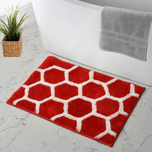 MAA_HOME_CONCEPT_Microfiber_Bathmat/Floormat/Doormat_(RED)