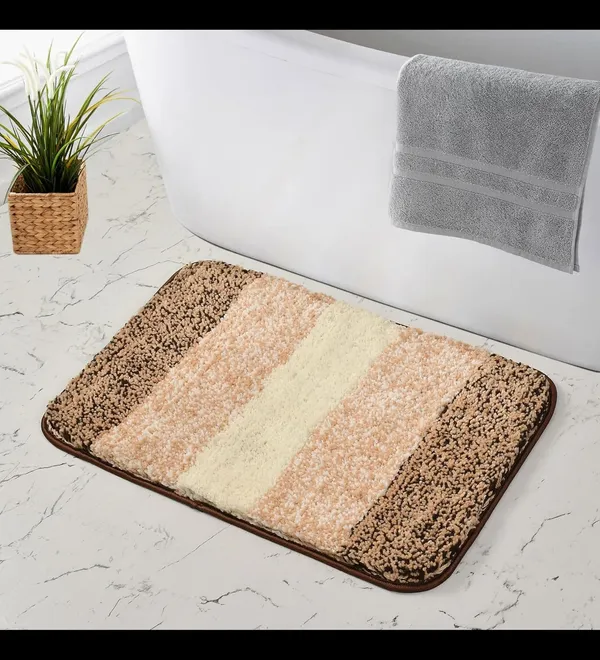 MAA_HOME_CONCEPT_Microfiber_Bath_Mat_Super_Absorbent/Anti-Skid_Mats_for_Bathroom/Bedroom/Door_Mat/Kitchen/Floor_Mat_(35X50_CM,_Brown)