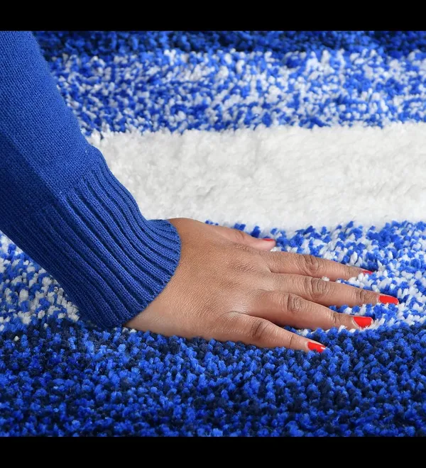 MAA_HOME_CONCEPT_Microfiber_Bath_Mat_Super_Absorbent/Anti-Skid_Mats_for_Bathroom/Bedroom/Door_Mat/Kitchen/Floor_Mat_(Stripe_Blue)