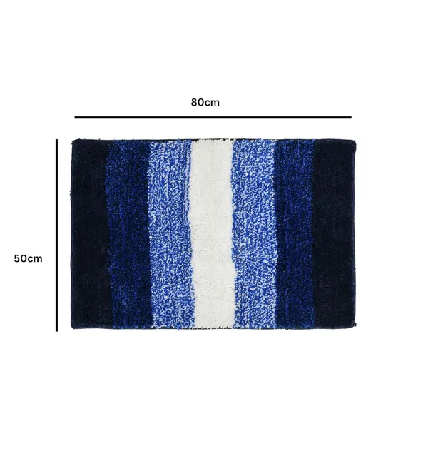 MAA_HOME_CONCEPT_Microfiber_Bath_Mat_Super_Absorbent/Anti-Skid_Mats_for_Bathroom/Bedroom/Door_Mat/Kitchen/Floor_Mat_(Stripe_Blue)