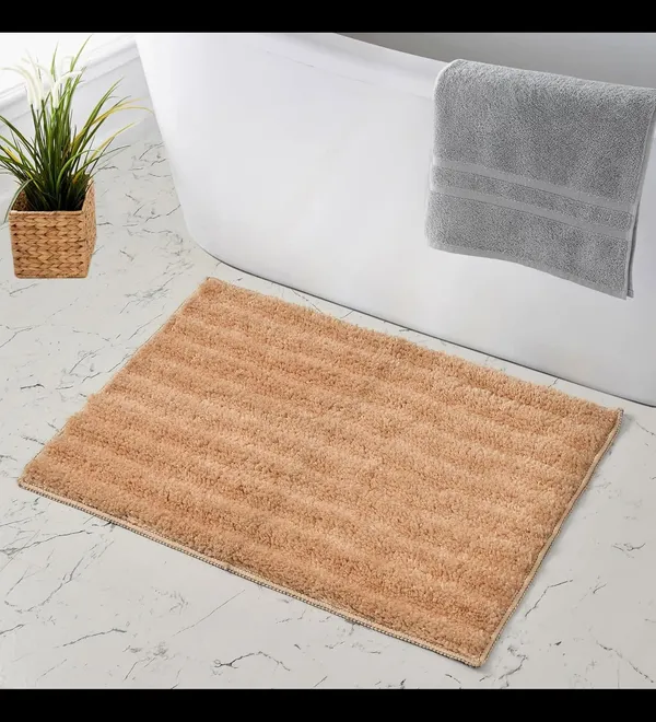 MAA_HOME_CONCEPT_Microfiber_Bath_Mat_Super_Absorbent/Anti-Skid_Mats_for_Bathroom/Bedroom/Door_Mat/Kitchen/Floor_Mat_(Beige)