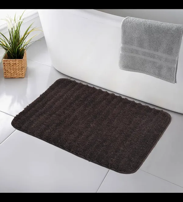 MAA_HOME_CONCEPT_Microfiber_Bath_Mat_Super_Absorbent/Anti-Skid_Mats_for_Bathroom/Bedroom/Door_Mat/Kitchen/Floor_Mat_(Brown)