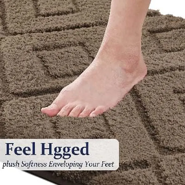 MAA_HOME_CONCEPT_Microfiber_Rugs_Bath_Mat_Super_Absorbent/Anti-Skid_Mats/Bedroom/Door_Mat/Kitchen/Mat_(Brown,_40X60_CM)