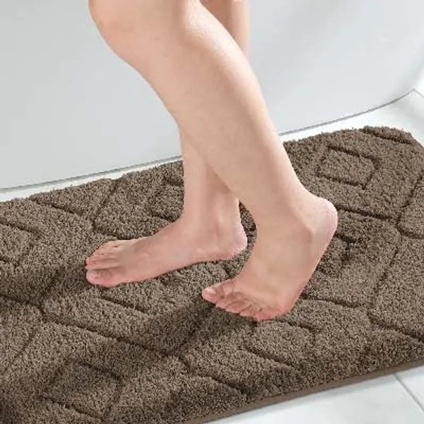 MAA_HOME_CONCEPT_Microfiber_Rugs_Bath_Mat_Super_Absorbent/Anti-Skid_Mats/Bedroom/Door_Mat/Kitchen/Mat_(Brown,_40X60_CM)