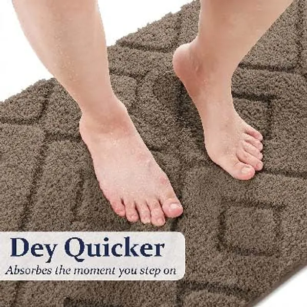 MAA_HOME_CONCEPT_Microfiber_Rugs_Bath_Mat_Super_Absorbent/Anti-Skid_Mats/Bedroom/Door_Mat/Kitchen/Mat_(Brown,_40X60_CM)