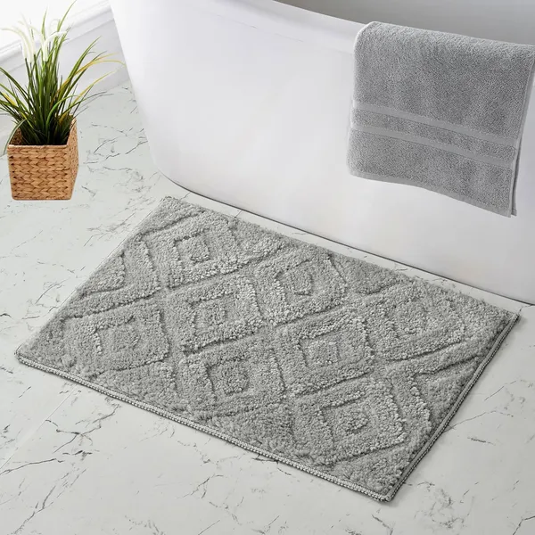 MAA_HOME_CONCEPT_Microfiber_Rugs_Bath_Mat_Super_Absorbent/Anti-Skid_Mats/Bedroom/Door_Mat/Kitchen/Mat_(LT._Grey,_40X60_CM)