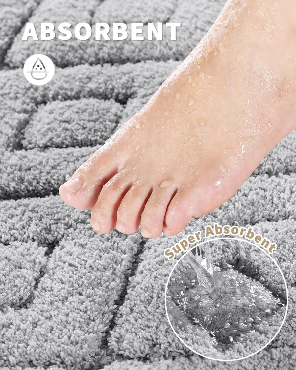 MAA_HOME_CONCEPT_Microfiber_Rugs_Bath_Mat_Super_Absorbent/Anti-Skid_Mats/Bedroom/Door_Mat/Kitchen/Mat_(Silver,_50X80_CM)