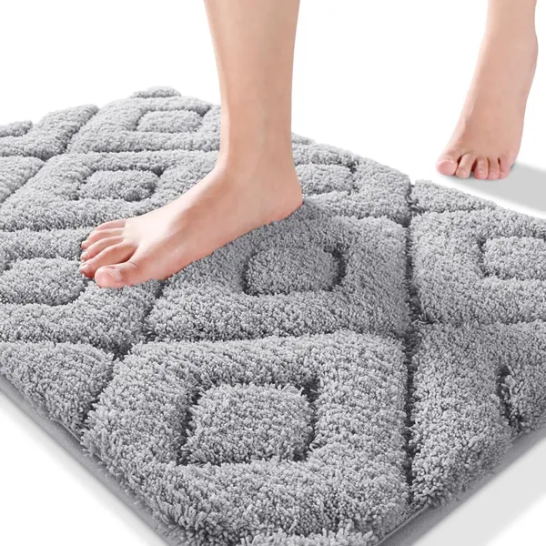 MAA_HOME_CONCEPT_Microfiber_Rugs_Bath_Mat_Super_Absorbent/Anti-Skid_Mats/Bedroom/Door_Mat/Kitchen/Mat_(Silver,_50X80_CM)