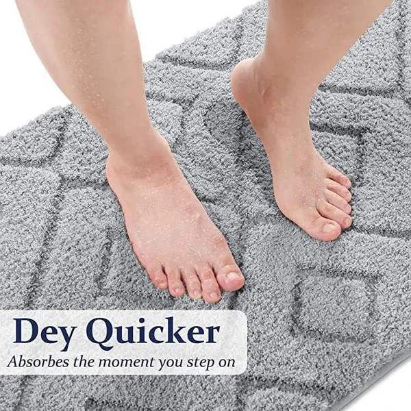 MAA_HOME_CONCEPT_Microfiber_Rugs_Bath_Mat_Super_Absorbent/Anti-Skid_Mats/Bedroom/Door_Mat/Kitchen/Mat_(Silver,_50X80_CM)