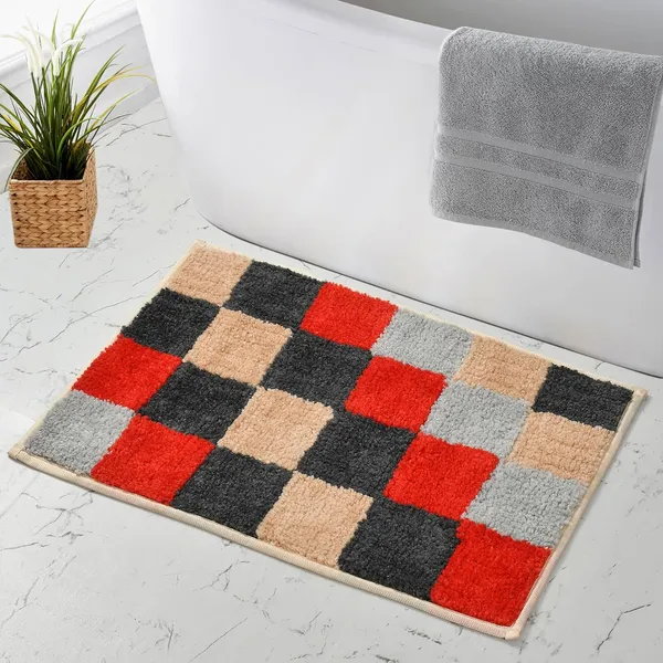 MAA_HOME_CONCEPT_Microfiber_Floor_Mat,_Floor_Mat_for_Bathroom,_Floor_Mat_for_Kitchen,_Anti-Slip_Mat,_Microfiber_Rectangular_Mat_(Check_Beige)