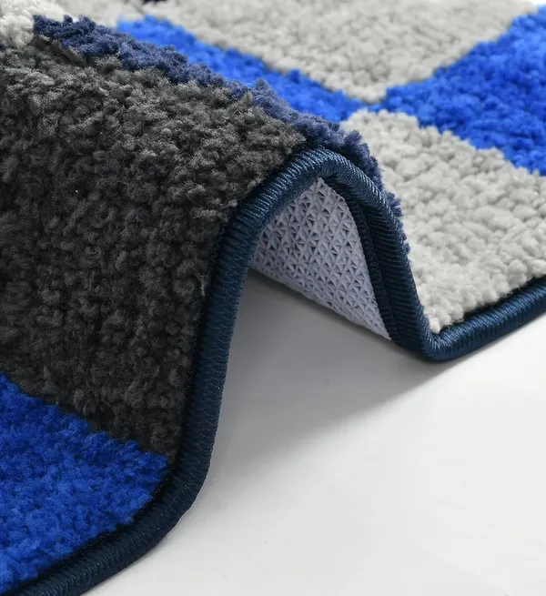 MAA_HOME_CONCEPT_Microfiber_Floor_Mat,_Floor_Mat_for_Bathroom,_Floor_Mat_for_Kitchen,_Anti-Slip_Mat,_Microfiber_Rectangular_Mat_(Check_Blue)