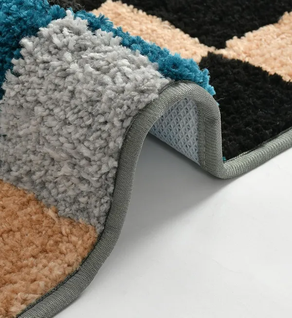 MAA_HOME_CONCEPT_Microfiber_Floor_Mat,_Floor_Mat_for_Bathroom,_Floor_Mat_for_Kitchen,_Anti-Slip_Mat,_Microfiber_Rectangular_Mat_(Check_Grey)