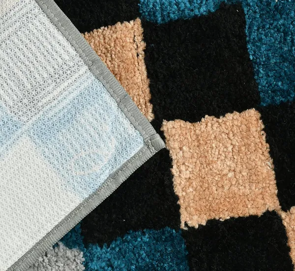 MAA_HOME_CONCEPT_Microfiber_Floor_Mat,_Floor_Mat_for_Bathroom,_Floor_Mat_for_Kitchen,_Anti-Slip_Mat,_Microfiber_Rectangular_Mat_(Check_Grey)
