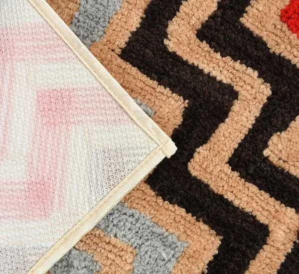 MAA_HOME_CONCEPT_Microfiber_Floor_Mat,_Floor_Mat_for_Bathroom,_Floor_Mat_for_Kitchen,_Anti-Slip_Mat,_Microfiber_Rectangular_Mat_(Zig_ZAG_Beige)