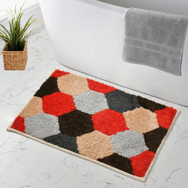 MAA_HOME_CONCEPT_Microfiber_Floor_Mat,_Floor_Mat_for_Bathroom,_Floor_Mat_for_Kitchen,_Anti-Slip_Mat,_Microfiber_Rectangular_Mat_(Honey_Comb_Beige)