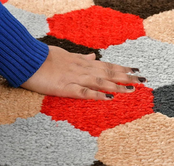 MAA_HOME_CONCEPT_Microfiber_Floor_Mat,_Floor_Mat_for_Bathroom,_Floor_Mat_for_Kitchen,_Anti-Slip_Mat,_Microfiber_Rectangular_Mat_(Honey_Comb_Beige)