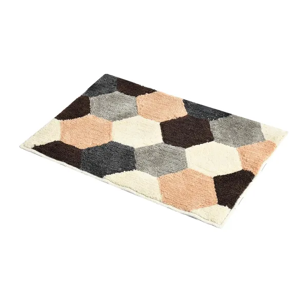MAA_HOME_CONCEPT_Microfiber_Floor_Mat,_Floor_Mat_for_Bathroom,_Floor_Mat_for_Kitchen,_Anti-Slip_Mat,_Microfiber_Rectangular_Mat_(Honey_Comb_Black)