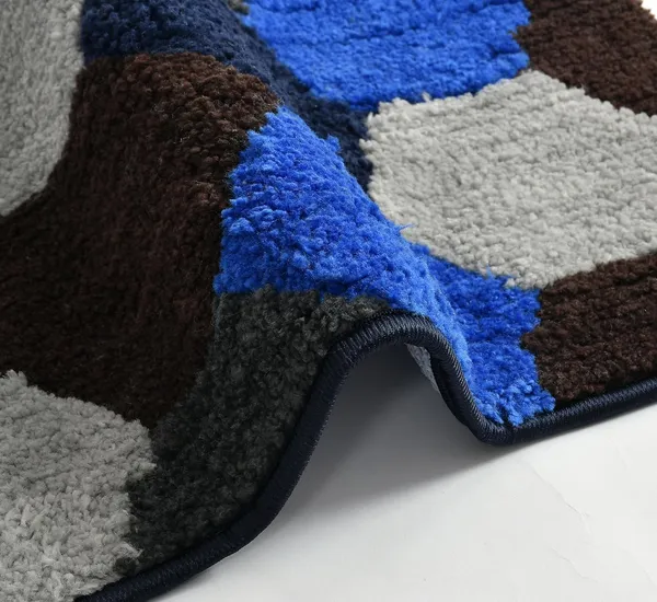 MAA_HOME_CONCEPT_Microfiber_Floor_Mat,_Floor_Mat_for_Bathroom,_Floor_Mat_for_Kitchen,_Anti-Slip_Mat,_Microfiber_Rectangular_Mat_(Honey_Comb_Blue)