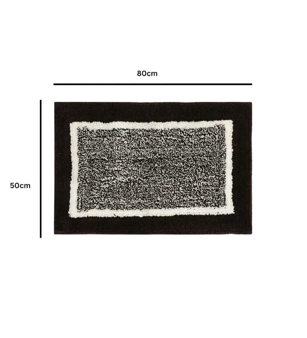 MAA_HOME_CONCEPT_Microfiber_Bath_Mat_Super_Absorbent/Anti-Skid_Mats_for_Bathroom/Bedroom/Door_Mat/Kitchen/Floor_Mat_(Border_Brown,_50x80)