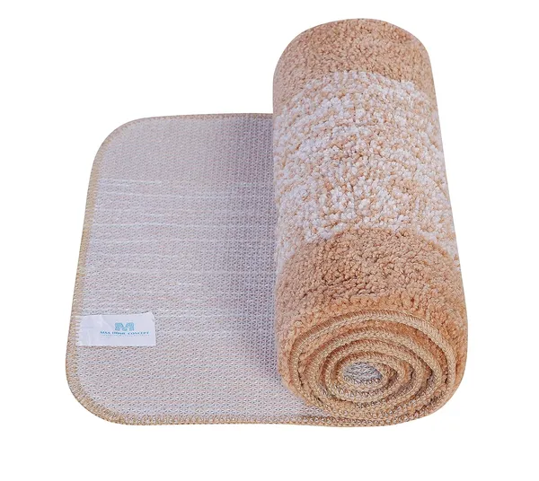MAA_HOME_CONCEPT_40x60_cm_1500_GSM_Microfiber_Bath_Mat_Super_Absorbent/Anti-Skid_Mats_for_Bathroom/Bedroom/Door_Mat/Kitchen/Floor_Mat_(Beige,_40X120)