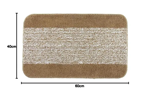 MAA_HOME_CONCEPT_40x60_cm_1500_GSM_Microfiber_Bath_Mat_Super_Absorbent/Anti-Skid_Mats_for_Bathroom/Bedroom/Door_Mat/Kitchen/Floor_Mat_(Beige,_40X60)