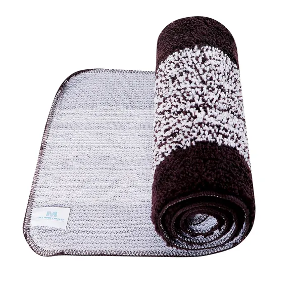 MAA_HOME_CONCEPT_40x60_cm_1500_GSM_Microfiber_Bath_Mat_Super_Absorbent/Anti-Skid_Mats_for_Bathroom/Bedroom/Door_Mat/Kitchen/Floor_Mat_(Brown,_40X120)