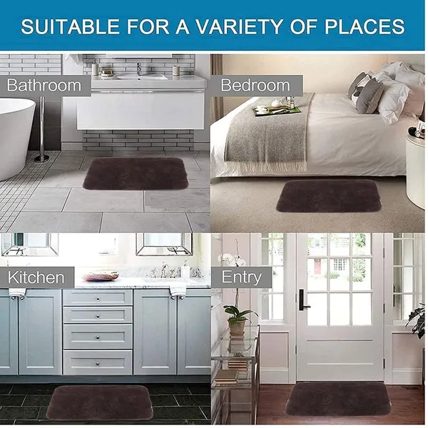 MODERN_FAB_Soft_Anti_Skid_Solid_Bathroom_Rugs_for_Home,_Bedroom,_Living_Rooms_Entrance_Microfiber_Door_mats_Size_40x60_cm_23mm_Pile_Hight_Coffee