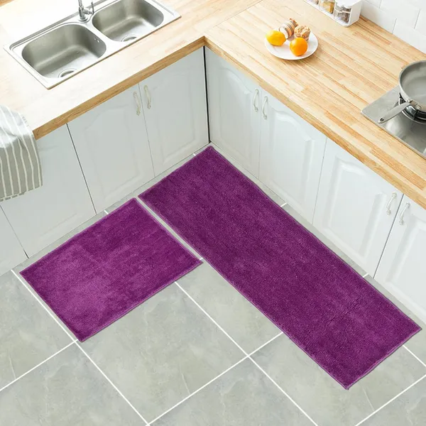 MAA_HOME_CONCEPT_Kitchen_Floor_Mat_Door_Runner_Mat_Doormat_for_Kitchen_Microfiber_Stripe_Kitchen_Mat_Size_40X60CM_40X120CM_(Solid_Purple,_40X60CM_40X120CM)