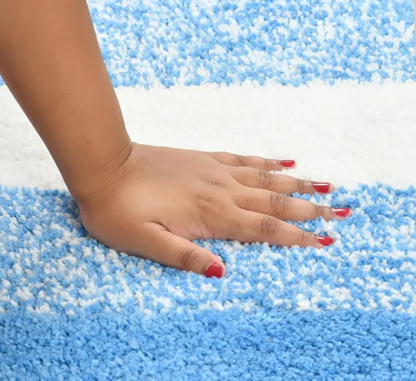 MAA_HOME_CONCEPT_Stripe_1500_GSM_A20_Microfiber_Bath_Mat_Super_Absorbent/Anti-Skid_Mats_for_Bathroom/Bedroom/Floormat/Doormat_(Light_Blue)