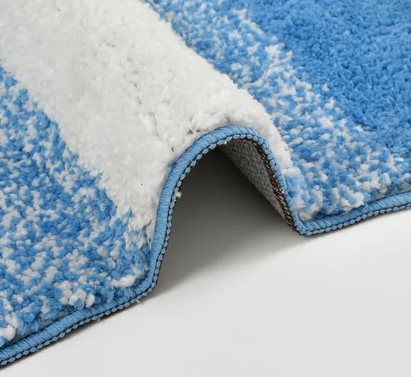 MAA_HOME_CONCEPT_Stripe_1500_GSM_A20_Microfiber_Bath_Mat_Super_Absorbent/Anti-Skid_Mats_for_Bathroom/Bedroom/Floormat/Doormat_(Light_Blue)
