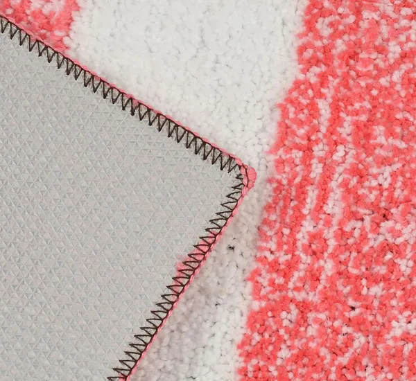 MAA_HOME_CONCEPT_Stripe_1500_GSM_A20_Microfiber_Bath_Mat_Super_Absorbent/Anti-Skid_Mats_for_Bathroom/Bedroom/Floormat/Doormat_(Pink)