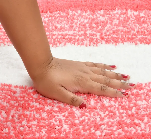 MAA_HOME_CONCEPT_Stripe_1500_GSM_A20_Microfiber_Bath_Mat_Super_Absorbent/Anti-Skid_Mats_for_Bathroom/Bedroom/Floormat/Doormat_(Pink)