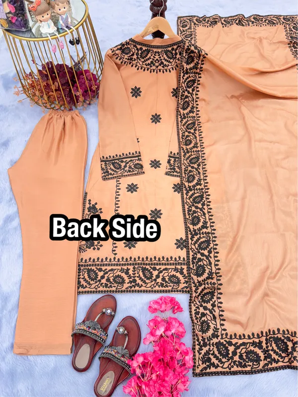 Multicolor_Pure_Chinon_Silk_Top_Bottom_Dupatta_With_Embroidered_Pattern_For_Women