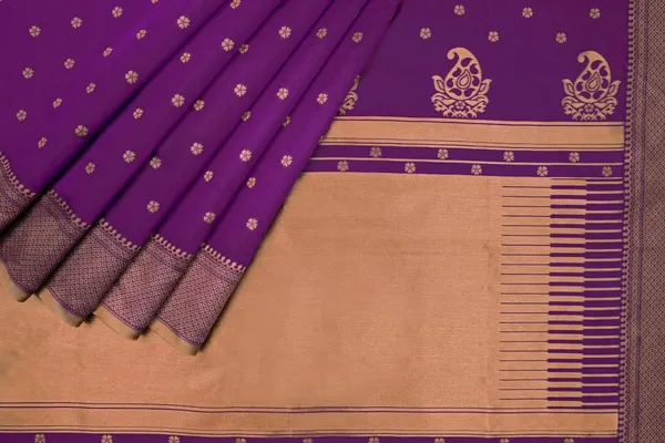 Purple_Saree_With_Soft_Lichi_Silk_Fabric_With_Jacquard_Work_With_For_Women