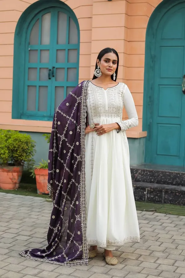 Purple_Anarkali_Gown_With_Embroidered_Work_Tassels_Pur_Chinon_Silk_Fabric_Dupatta_For_Women