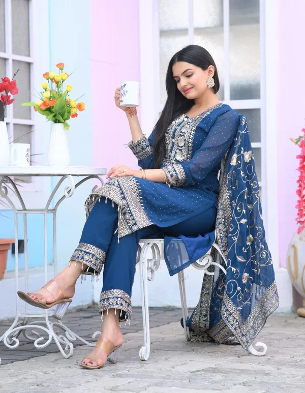 Blue_New_Designer_Top_Pant_Dupatta_With_Embroidered_Sequence_Work_Faux_Georgette_Fabric_For_Women
