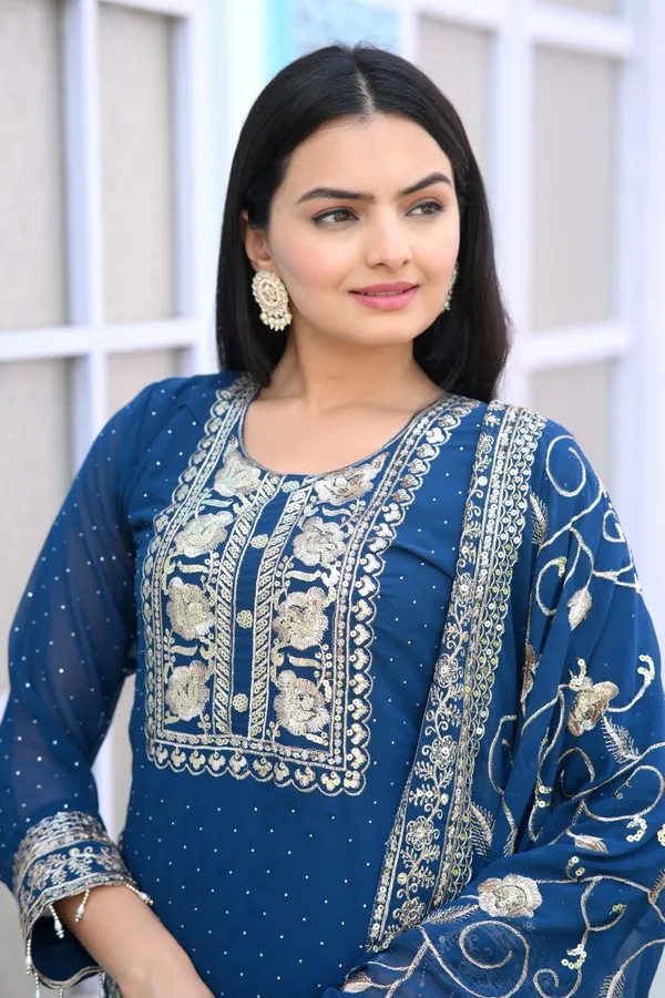 Blue_New_Designer_Top_Pant_Dupatta_With_Embroidered_Sequence_Work_Faux_Georgette_Fabric_For_Women