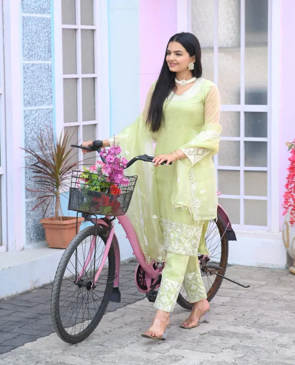 Multicolor_New_Designer_Top_Pant_Dupatta_With_Embroidered_Sequence_Work_Organza_Suit_Fabric_For_Women