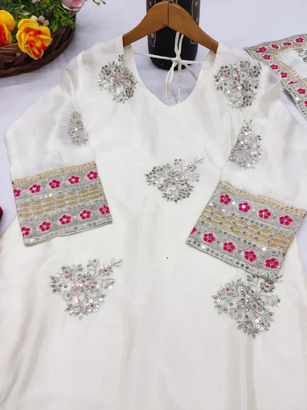 Multicolor_New_Designer_Embroidered_Chinon_Suit_With_Sequence_Embroidered_Work_For_Women