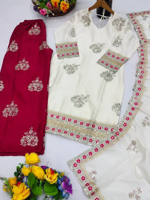 Multicolor_New_Designer_Embroidered_Chinon_Suit_With_Sequence_Embroidered_Work_For_Women