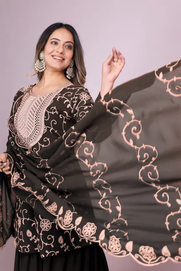 Black_Designer_Embroidered_Georgette_Sharara_Suit_With_Embroidered_Work_For_Women