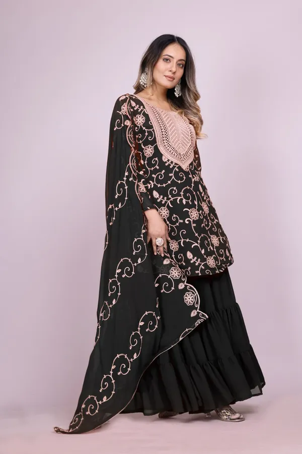 Black_Designer_Embroidered_Georgette_Sharara_Suit_With_Embroidered_Work_For_Women