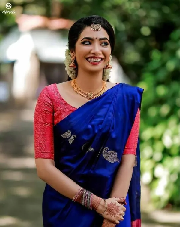 Multicolor_Saree_With_Soft_Lichi_Silk_Fabric_With_Jacquard_Work_For_Women