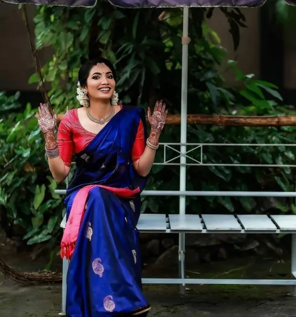 Multicolor_Saree_With_Soft_Lichi_Silk_Fabric_With_Jacquard_Work_For_Women