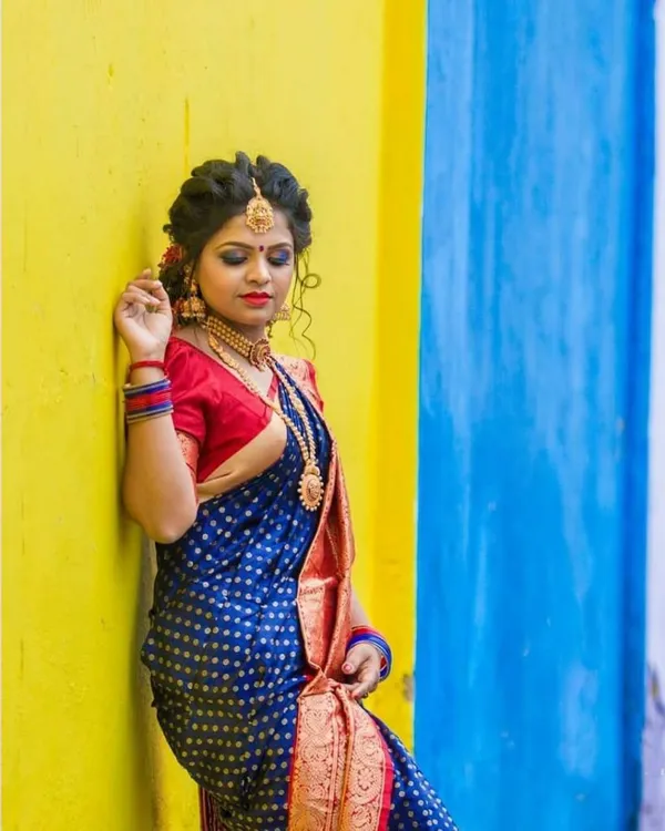 Multicolor_Saree_With_Soft_Lichi_Silk_Fabric_With_Jacquard_Work_For_Women