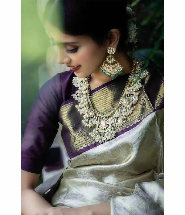 Multicolor_Saree_With_Soft_Lichi_Silk_Fabric_With_Jacquard_Work_For_Women