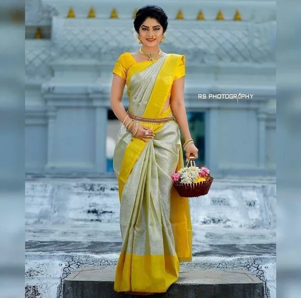 Multicolor_Saree_With_Soft_Lichi_Silk_Fabric_With_Jacquard_Work_For_Women